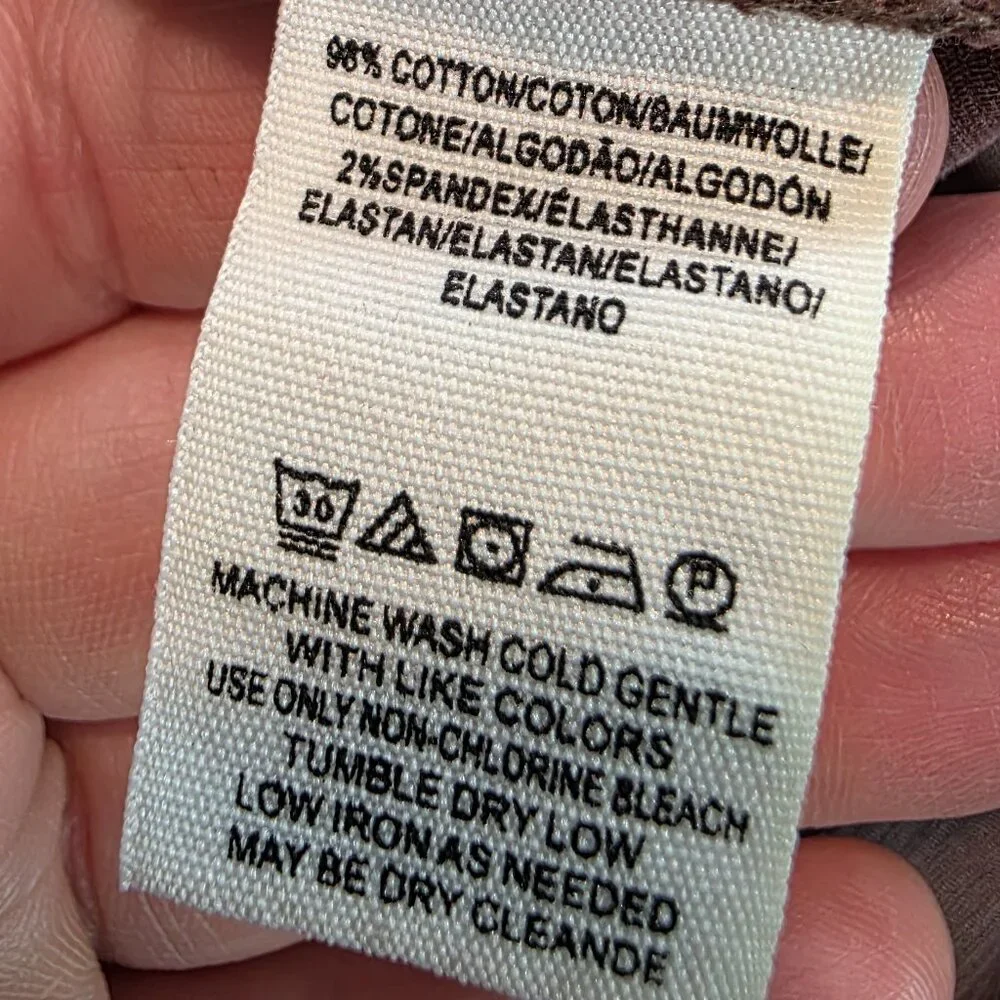 We the Free by Free People Brown Academia Corduroy Mini Skirt Button Front sz 28 - Picture 6 of 10